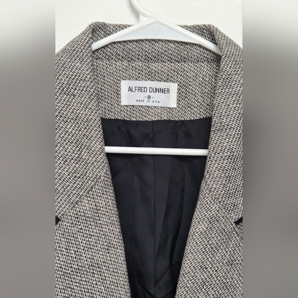 Alfred Dunner Women's Wool Classic Heathered Gray 2 Button Sz 8 Blazer Jacket - Picture 3 of 15